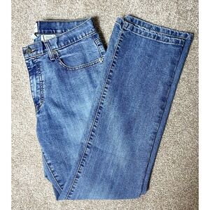 CALVIN KLEIN Y2K Bootcut Denim Medium Vintage Wash Blue Jeans Size 8